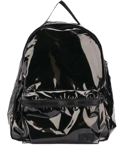 Shop N°21 Logo Patch Backpack In Black