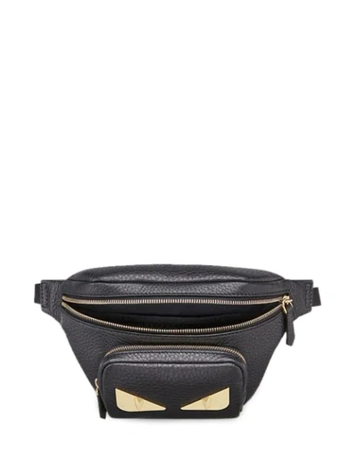 Shop Fendi Bag Bugs Motif Belt Bag In Black