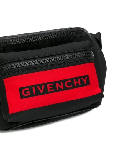 Shop Givenchy Logo Bum Bag In Black