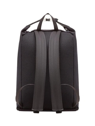 Shop Fendi Canvas Backpack In Black