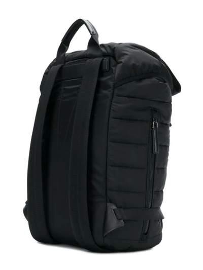 Shop Moncler Large Quilted Backpack In Black