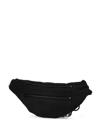 Shop Off-white Contrasting Logo Belt Bag In Black