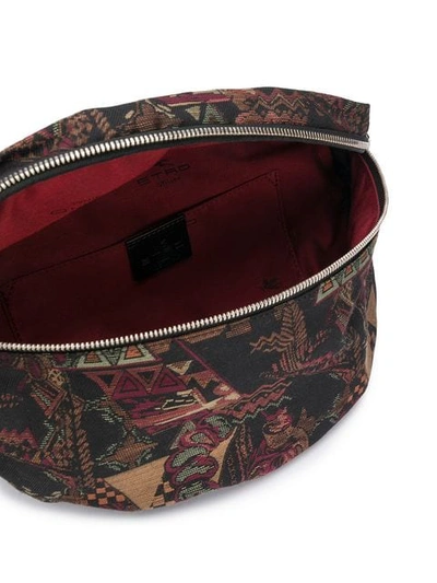 Shop Etro Multi-patterned Belt Bag - Black