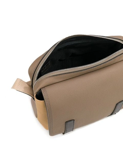 Shop Loewe Military Messenger Bag - Neutrals