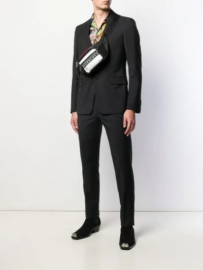Shop Givenchy Logo Colourblock Belt Bag In Black