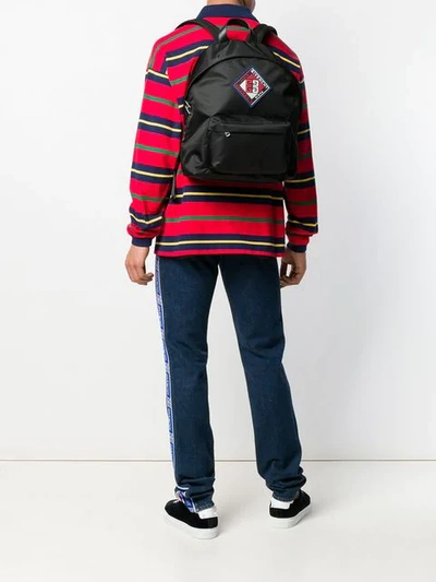 GIVENCHY LOGO PATCH BACKPACK - 黑色