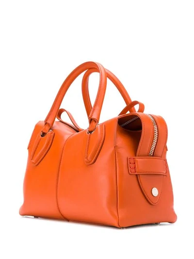 Shop Tod's D-styling Small Tote Bag In Orange