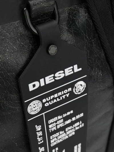 Shop Diesel Volpago Tote Bag In Black