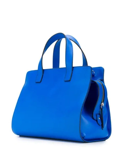 Shop Casadei Classic Top-handle Tote - Blue