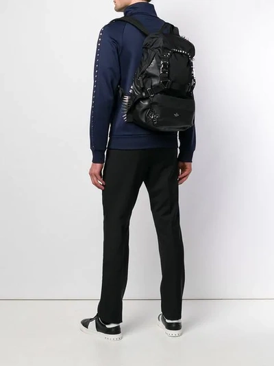 Shop Valentino Garavani Structured Backpack In Black