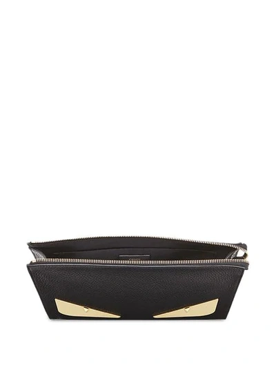 Shop Fendi Bag Bugs Clutch In Black