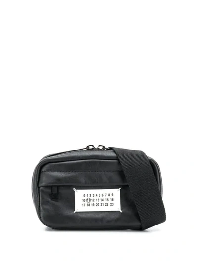 Shop Maison Margiela Numbers Patch Belt Bag In Black