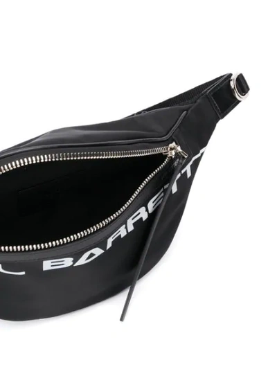 Shop Neil Barrett Logo Print Belt Bag In Black