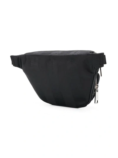 Shop Fendi Logo Patch Belt Bag In Black