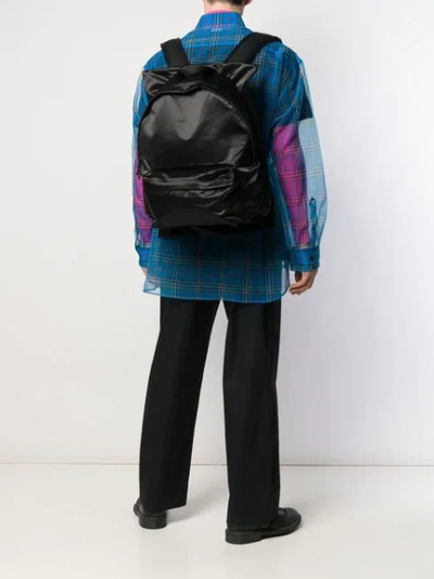 Shop Raf Simons X  Poster Backpack In Black