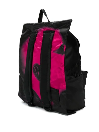 Shop Raf Simons X  Poster Backpack In Black