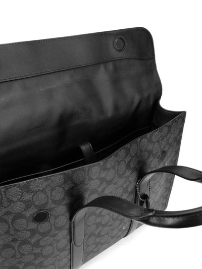Shop Coach Metropolitan Portfolio Briefcase In Grey