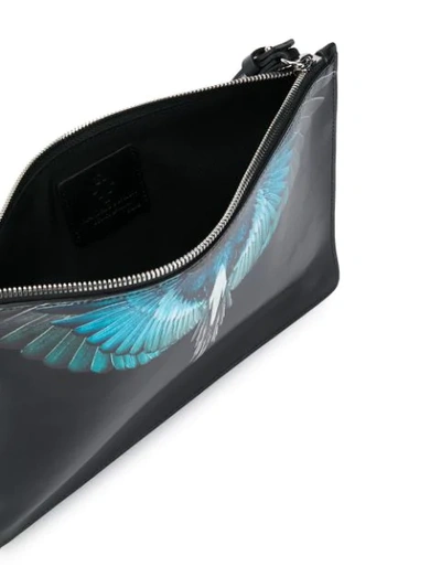 Shop Marcelo Burlon County Of Milan Wings Clutch In Black