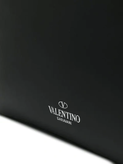 Shop Valentino Garavani Vltn Clutch Bag In Black