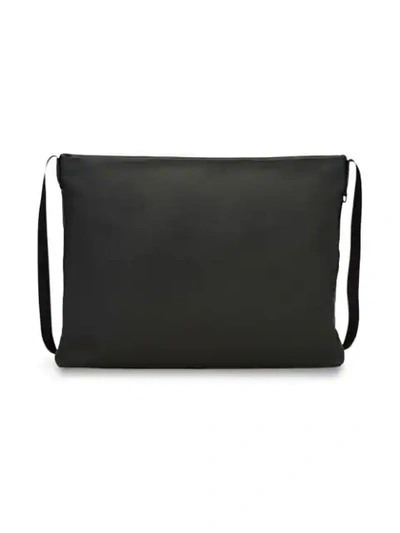 Shop Prada Leather Shoulder Bag In Black