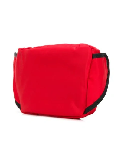 Shop Versace Greca Ribbon Belt Bag In Red