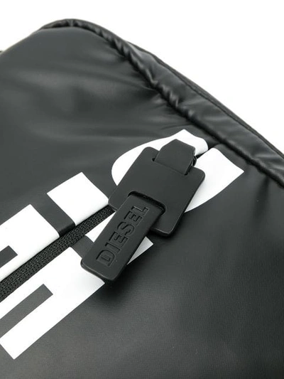 Shop Diesel F-bold Small Crossbody Bag In Black