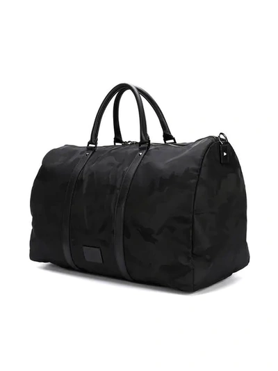 Shop Valentino Camouflage Holdall In Black