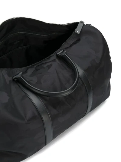 Shop Valentino Camouflage Holdall In Black