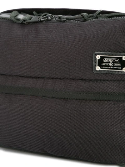 Shop As2ov Zip Pocket Messenger Bag In Black