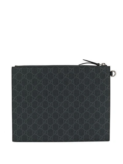 Shop Gucci Gg Supreme Pouch With Eagle In 1087
