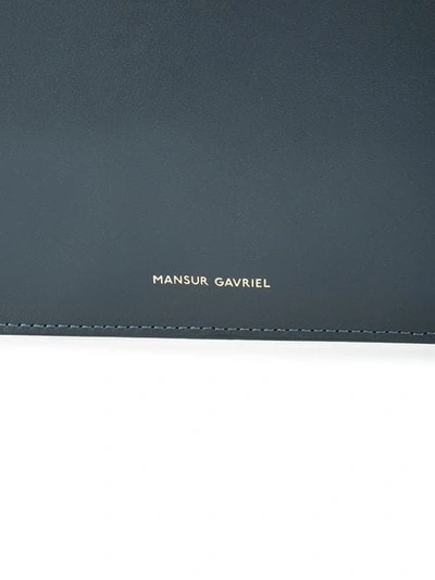 Shop Mansur Gavriel Oversized Attache In Blue
