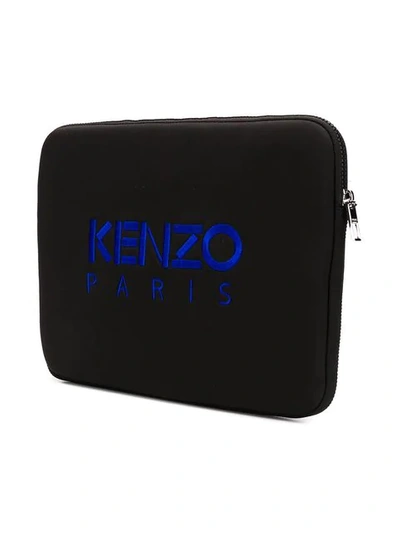 Shop Kenzo Tiger Laptop Case In Black