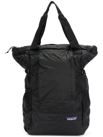 Shop Patagonia Buckled Backpack In Black