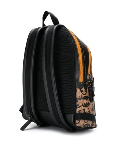 Shop Coach Monster Logo Backpack In Black