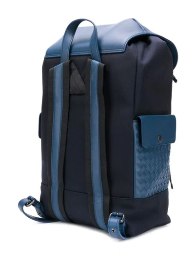 Shop Bottega Veneta Hi-tech Canvas Backpack In 3960