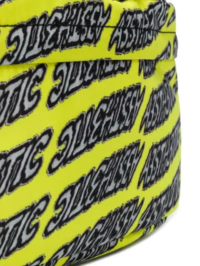 Shop Diesel Oversized Printed Belt Bag In Yellow