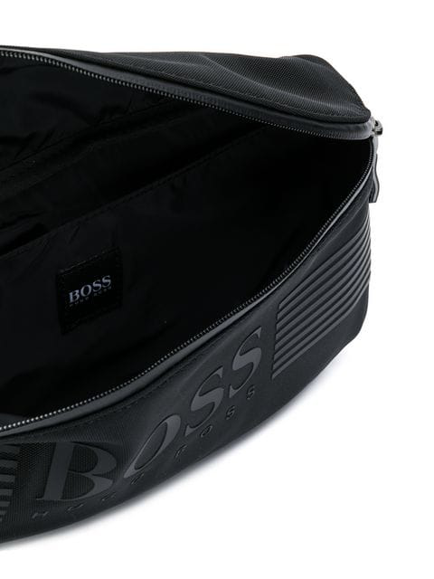 Hugo Boss Logo Printed Belt Bag In Black | ModeSens