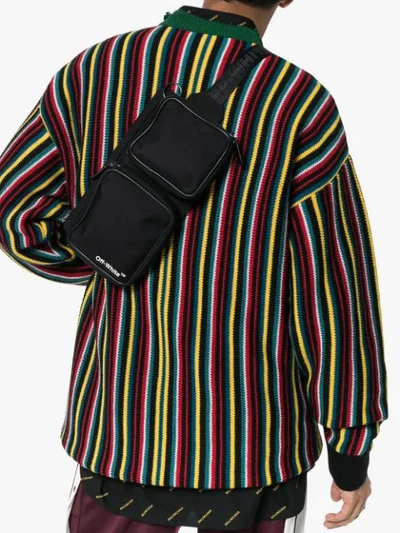 Shop Off-white Cordura Logo Print Belt Bag In Black