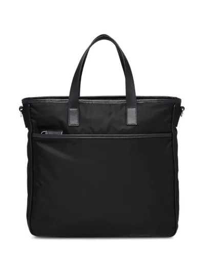 Shop Prada Nylon Bag In Black