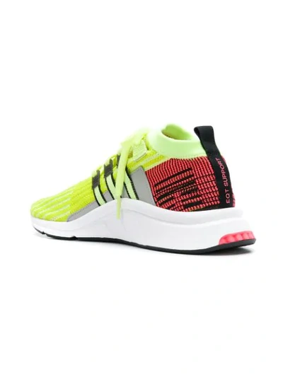 Shop Adidas Originals Eqt Support Mid Adv Sneakers In Yellow