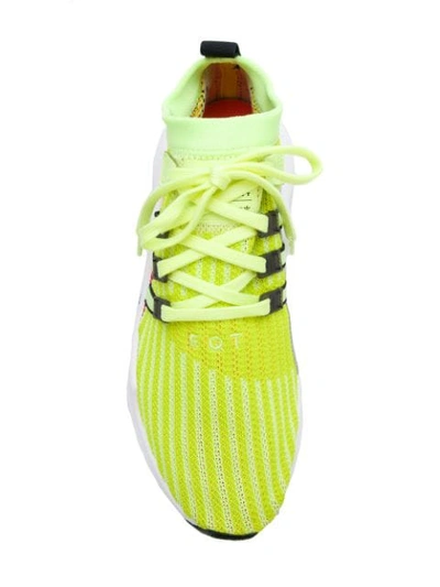 Shop Adidas Originals Eqt Support Mid Adv Sneakers In Yellow