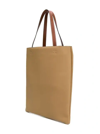 Shop Loewe Lion Vertical Tote Bag In Neutrals