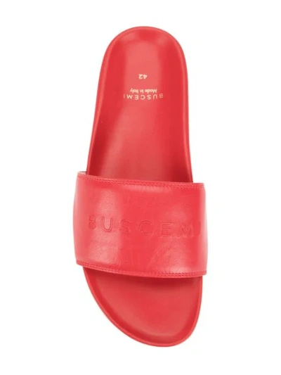 Shop Buscemi Sport Slides In Red
