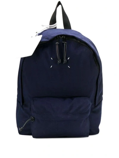 Shop Maison Margiela Canvas Backpack In Blue