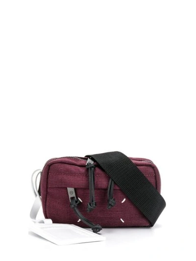 Shop Maison Margiela Crossbody Zip Belt Bag In Purple