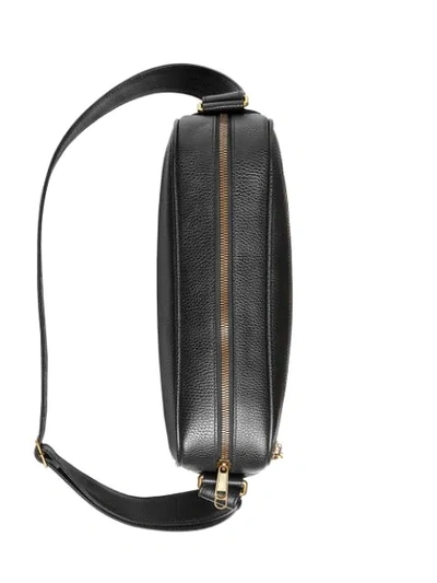 Shop Gucci Print Shoulder Bag In Black