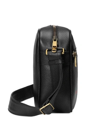 Shop Gucci Print Shoulder Bag In Black
