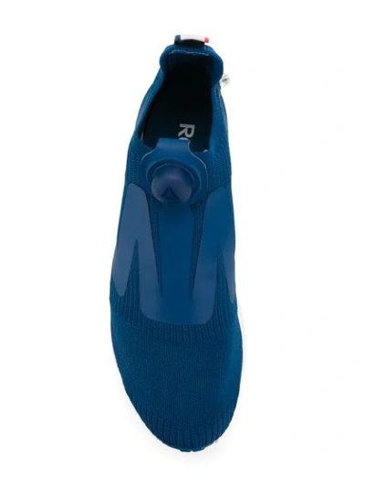 Shop Reebok Elasticated Sock Sneakers In Blue