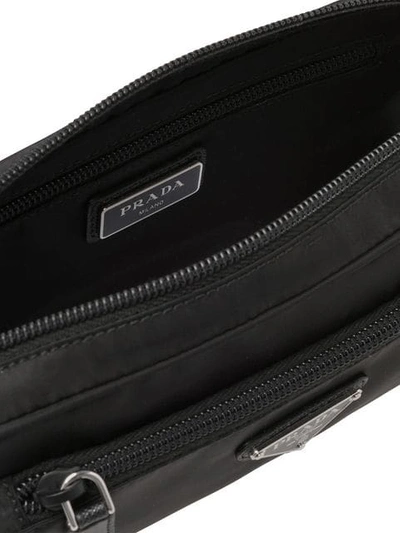 Shop Prada Logo Belt Bag In F0002 Black