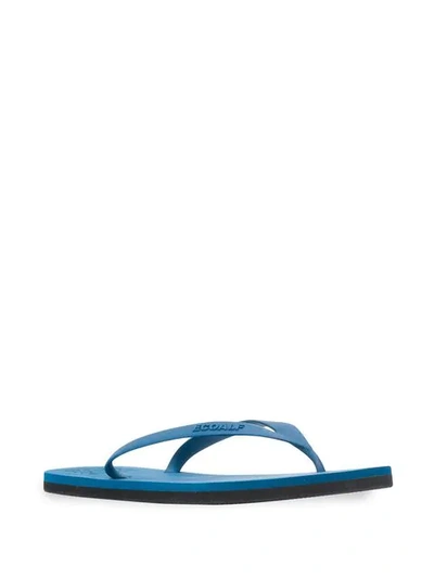 Shop Ecoalf Logo Flip Flops - Blue